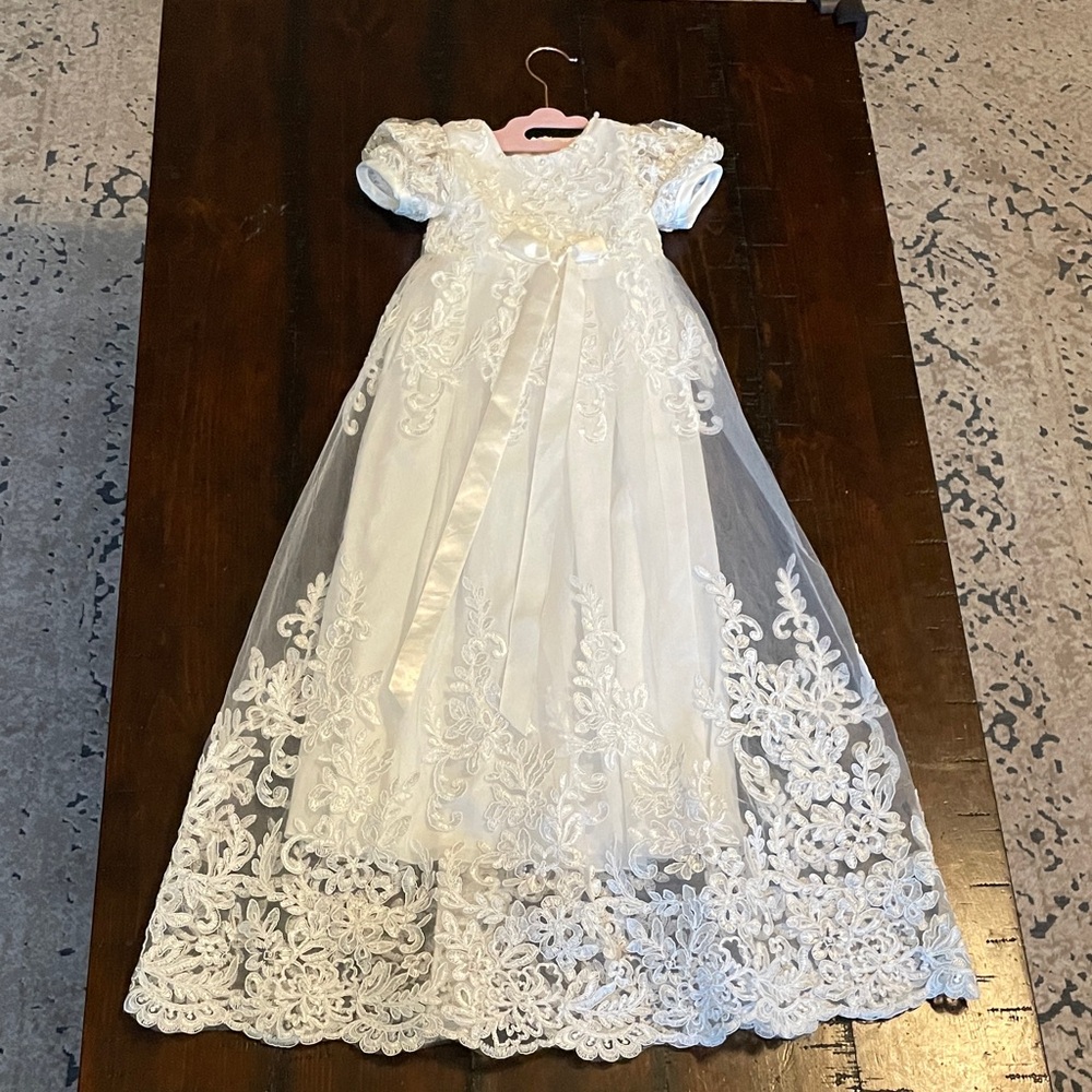 Baby Girl Christening Dress 7-9M